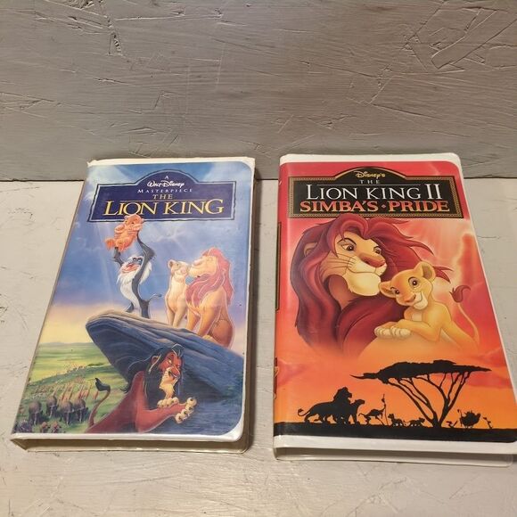 The Lion King I + II Simba's Pride Walt Disney Masterpiece VHS Clamshell Case - Picture 1 of 5